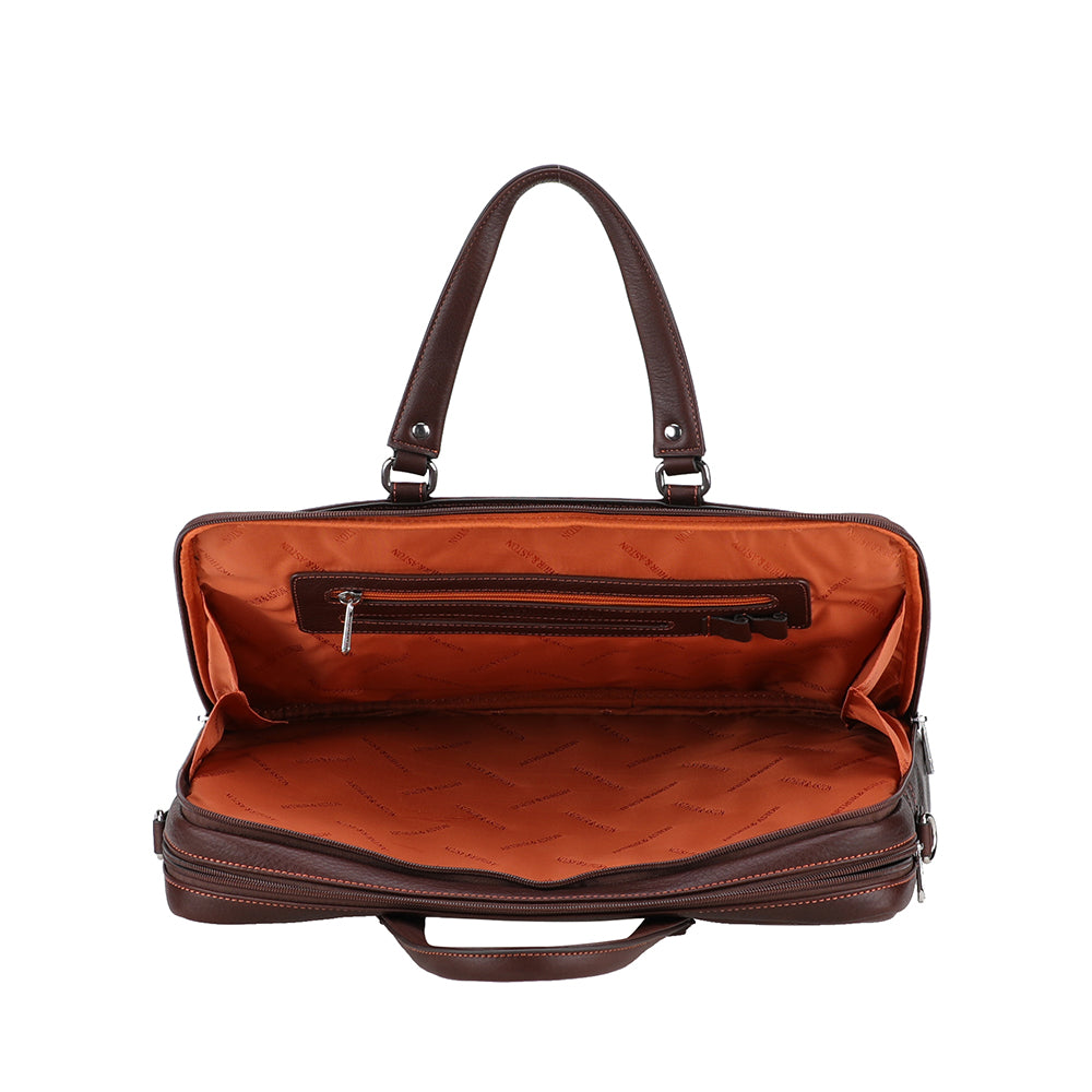 Porte documents double compartiment Ange Cuir