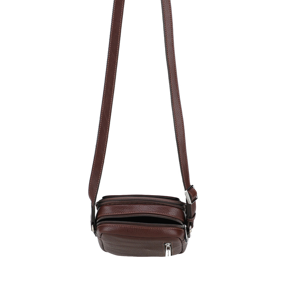 Medium Leather Angel Crossbody Bag