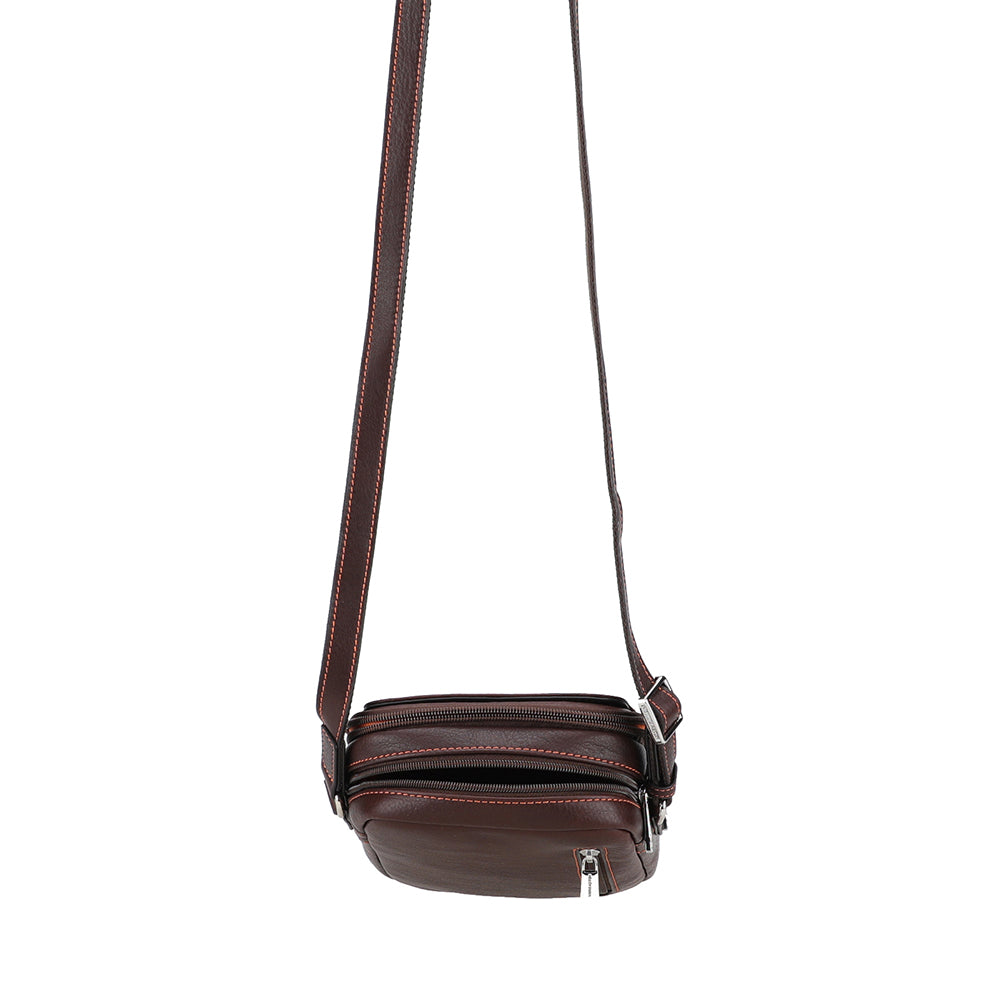Medium Leather Angel Crossbody Bag