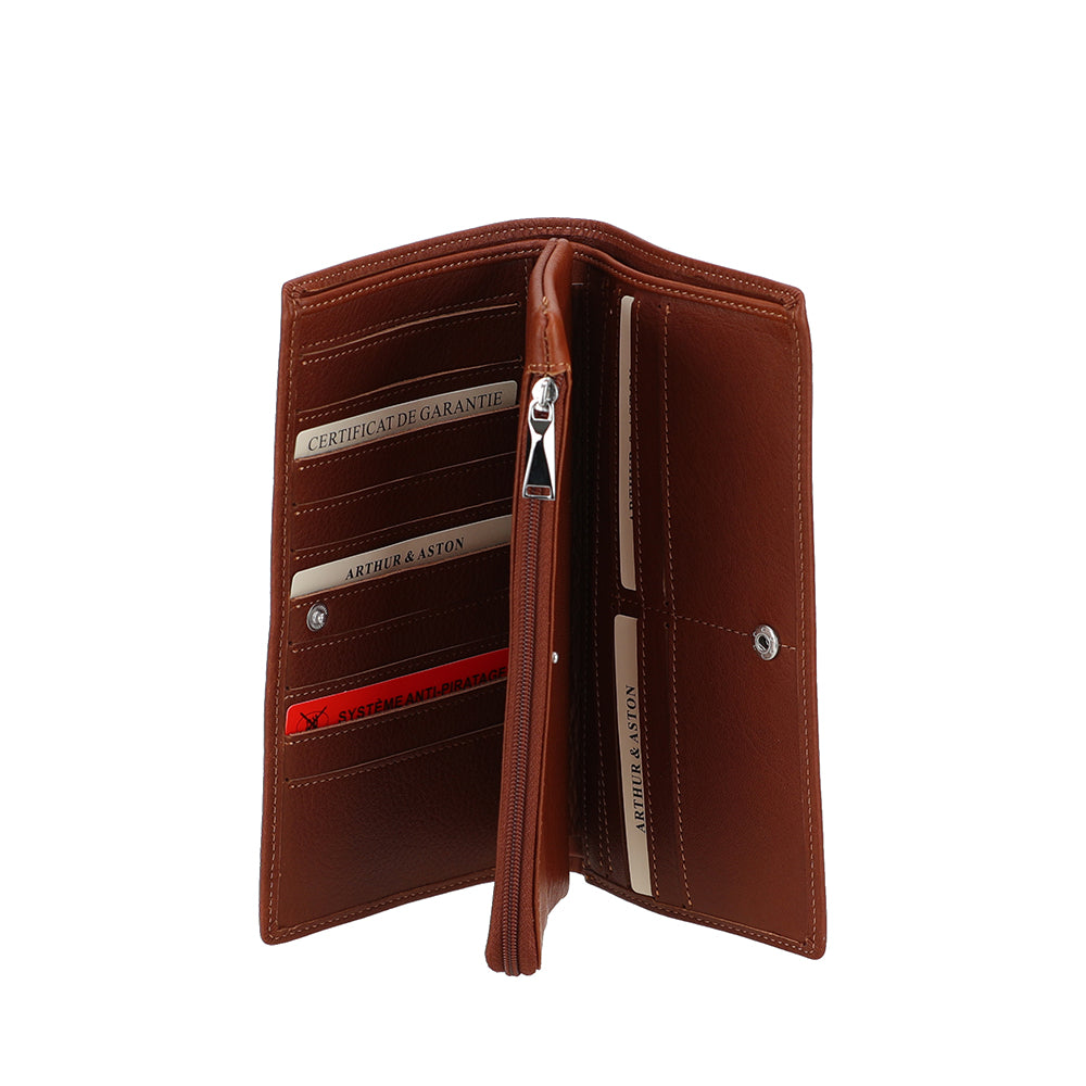 Portefeuille cuir grand modèle Ange