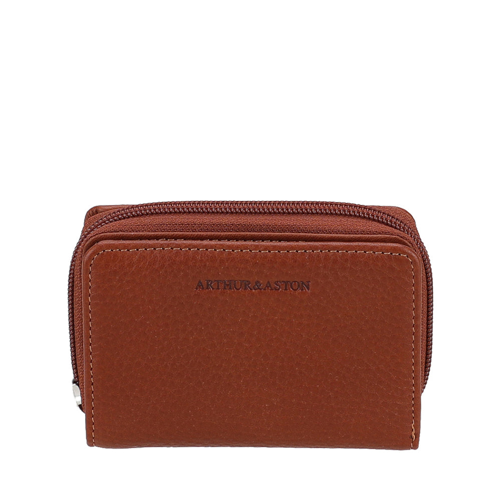 Porte-monnaie et cartes en cuir Ange