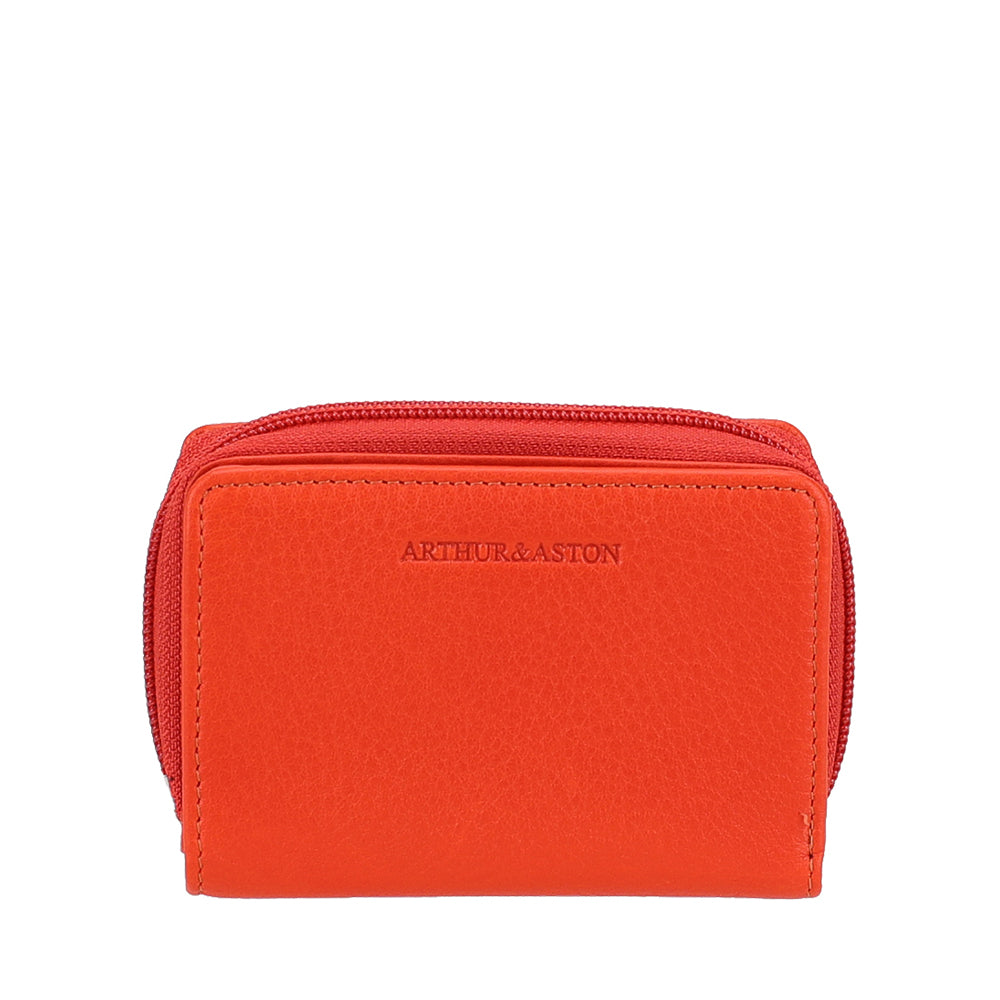 Porte-monnaie et cartes en cuir Ange