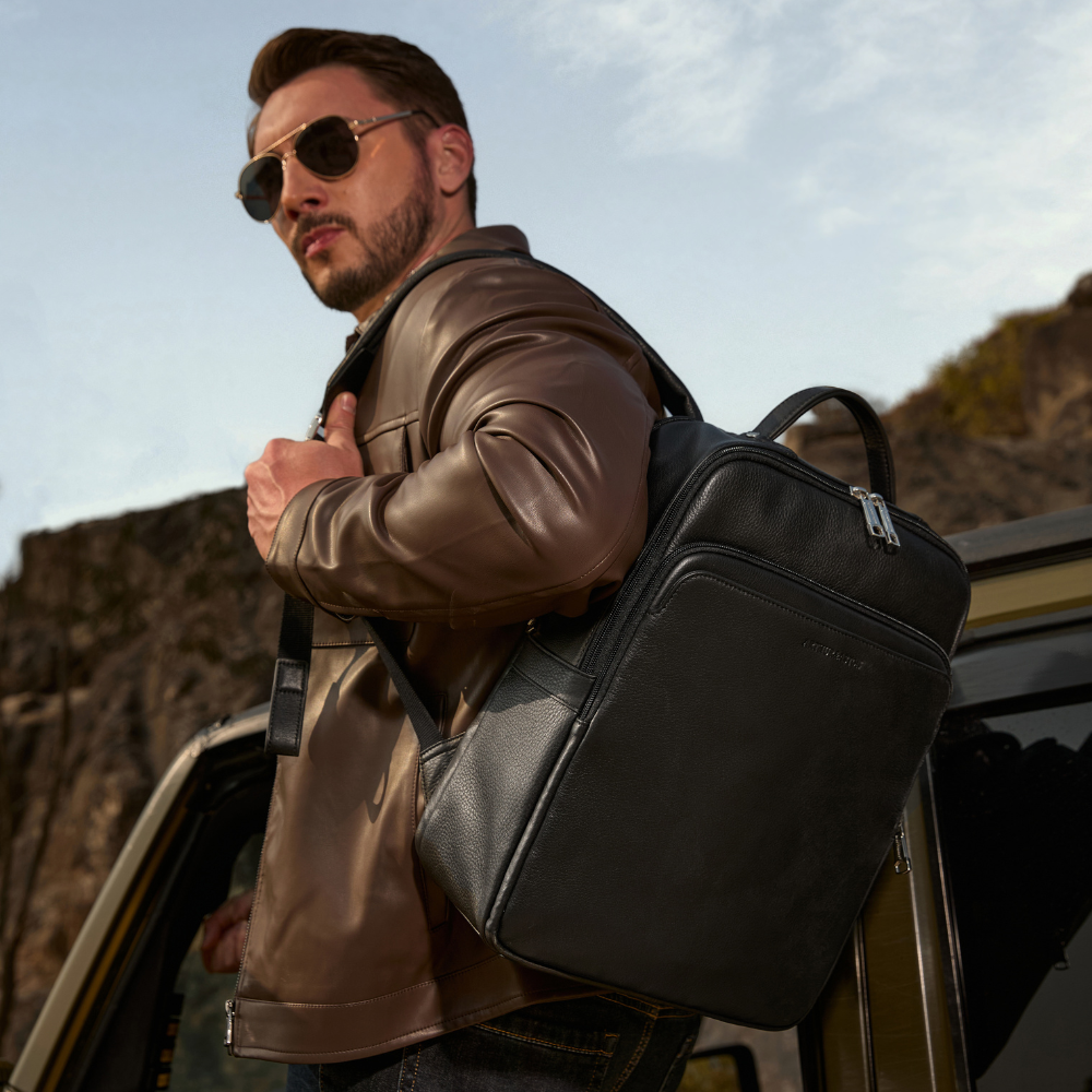 Large Leather Angel Backpack