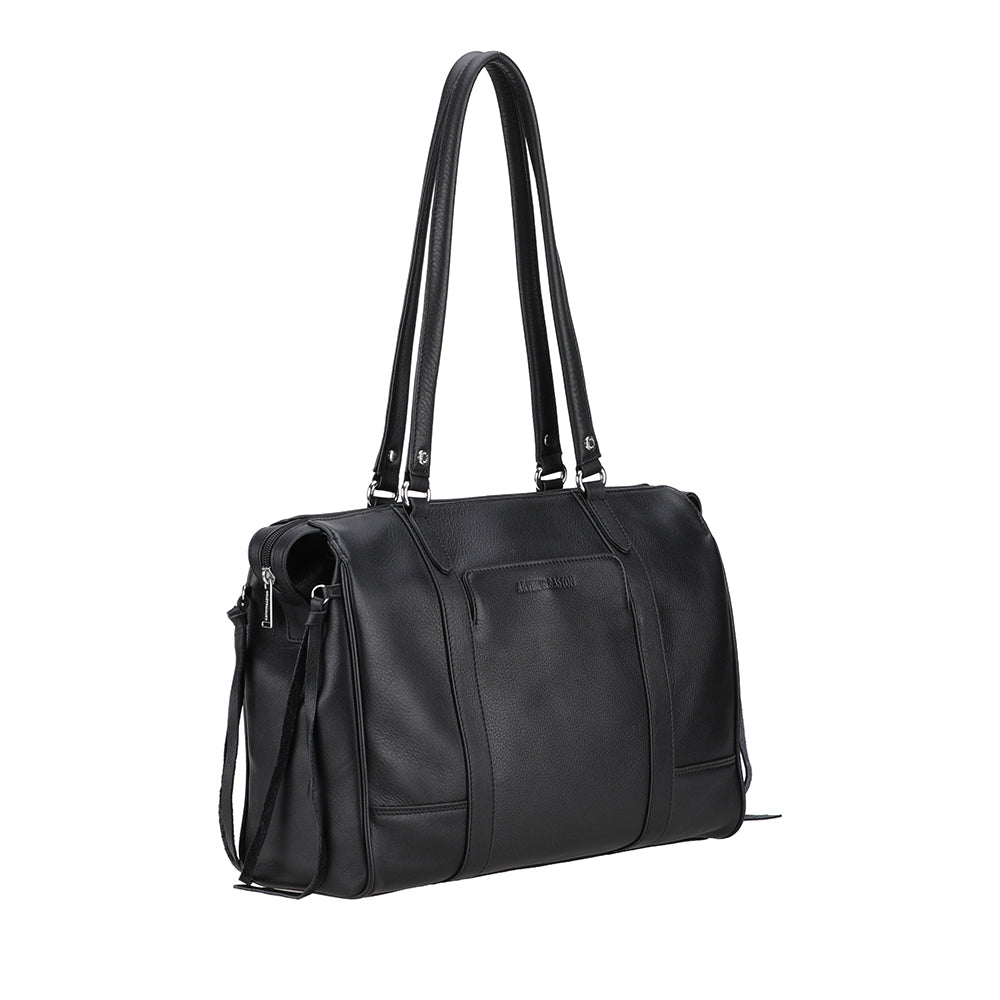 Business Angel Leather Shoulder Bag