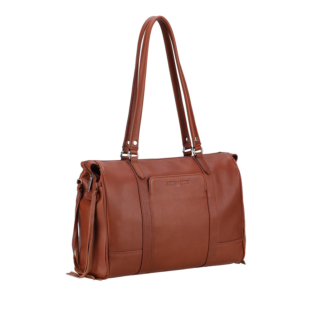 Business Angel Leather Shoulder Bag