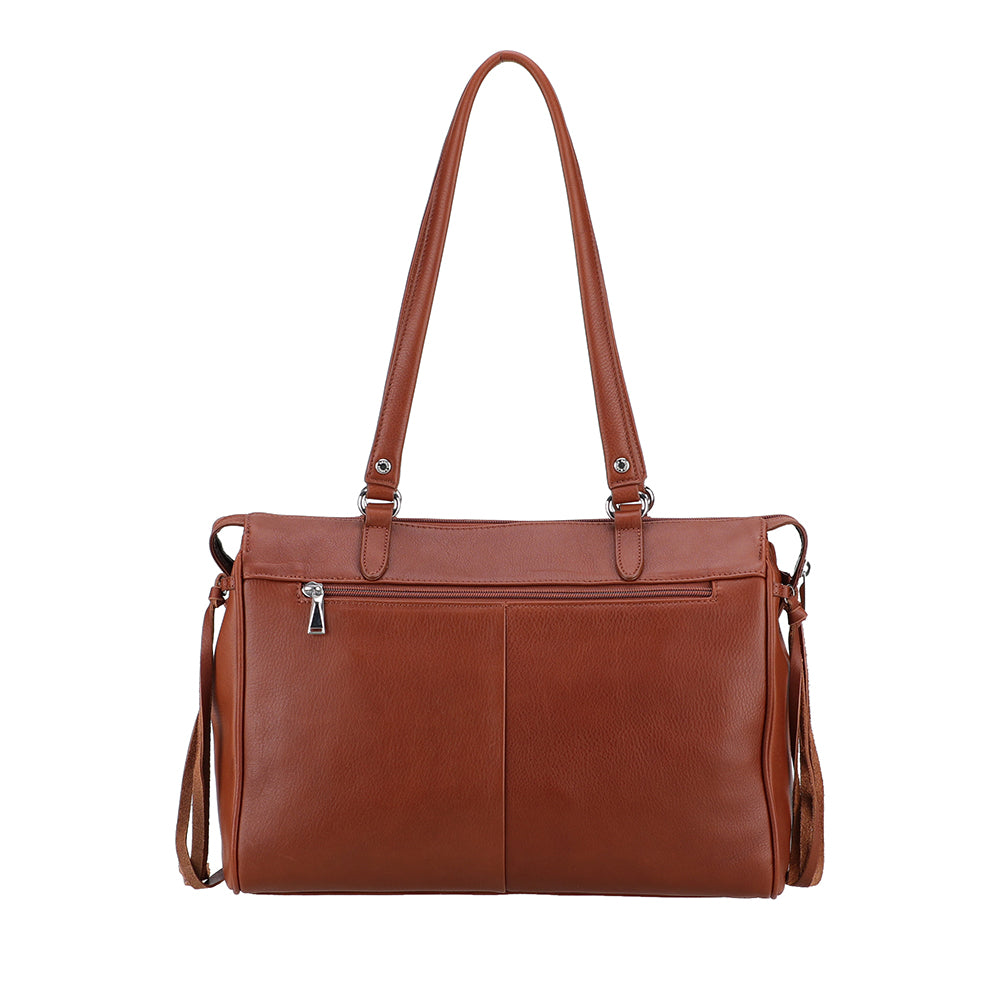 Business Angel Leather Shoulder Bag