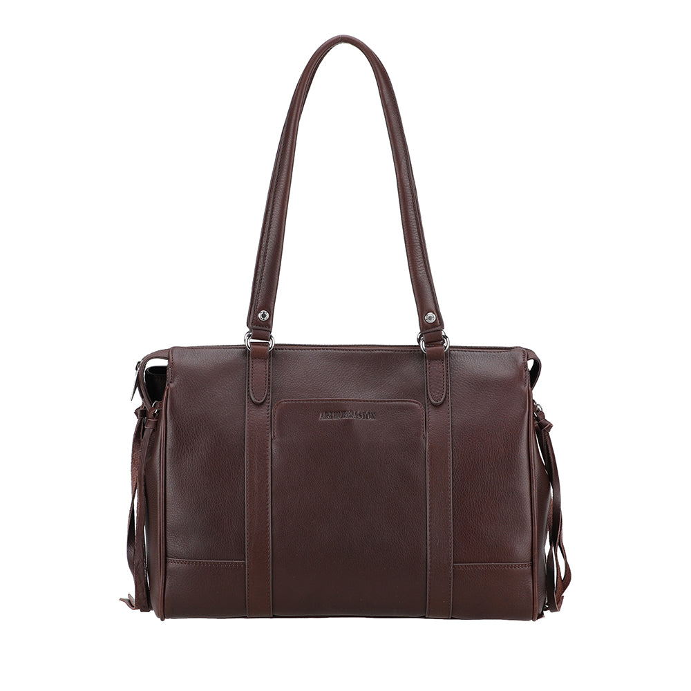 Business Angel Leather Shoulder Bag