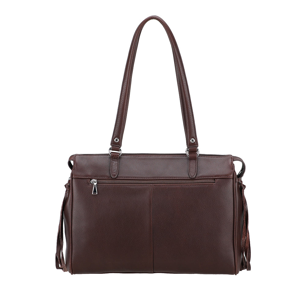 Business Angel Leather Shoulder Bag