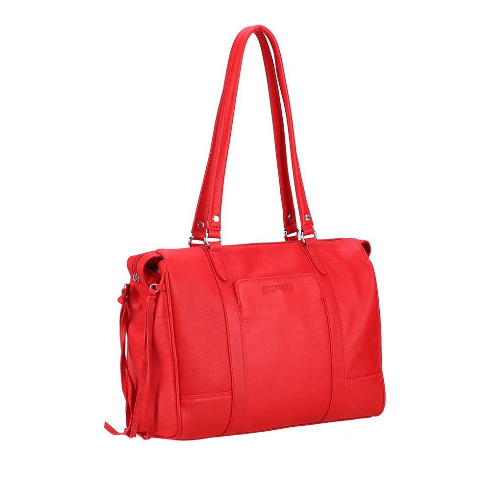 Business Angel Leather Shoulder Bag