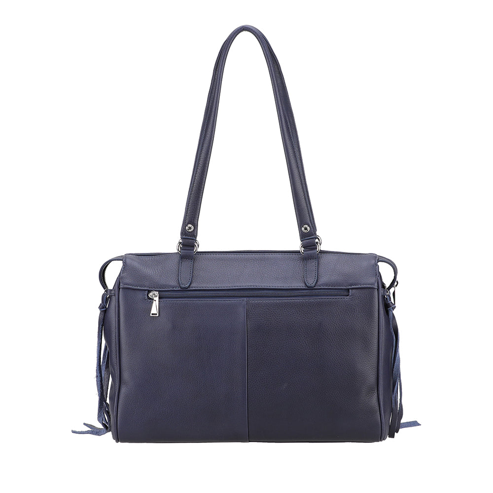 Business Angel Leather Shoulder Bag