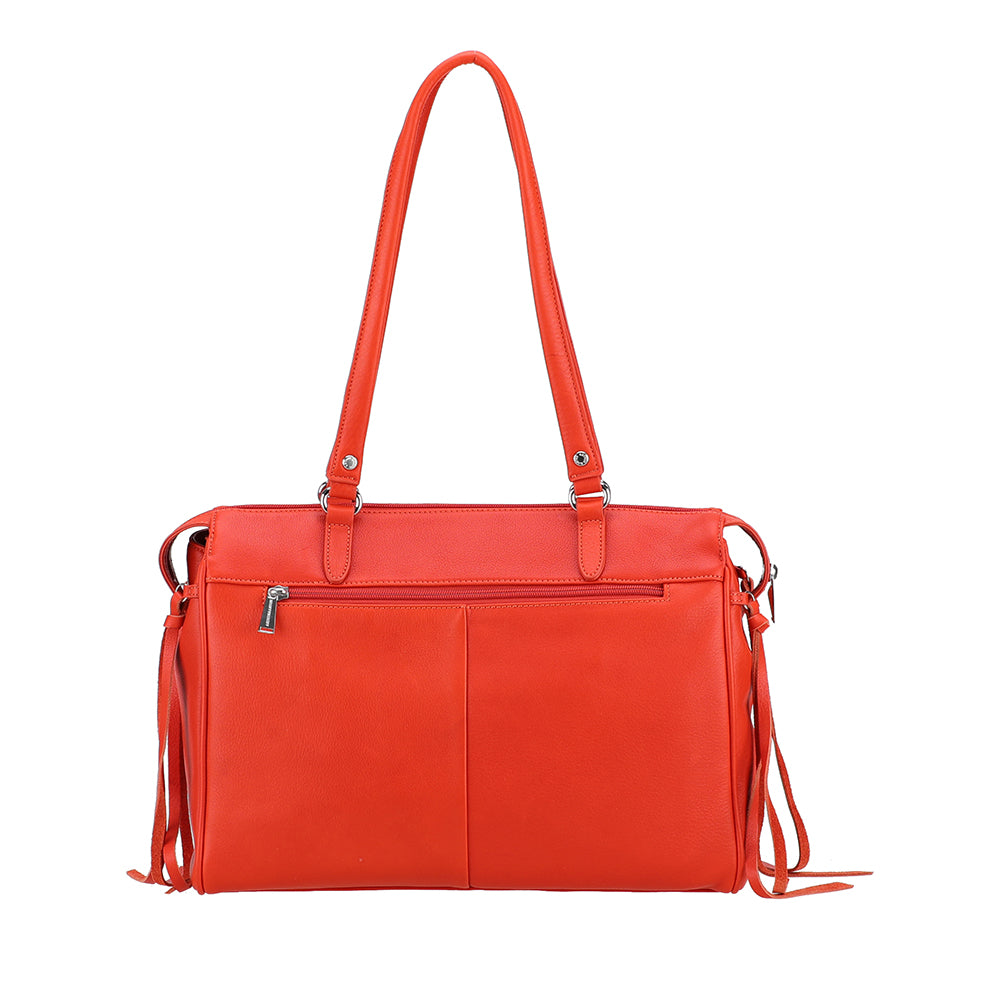 Business Angel Leather Shoulder Bag
