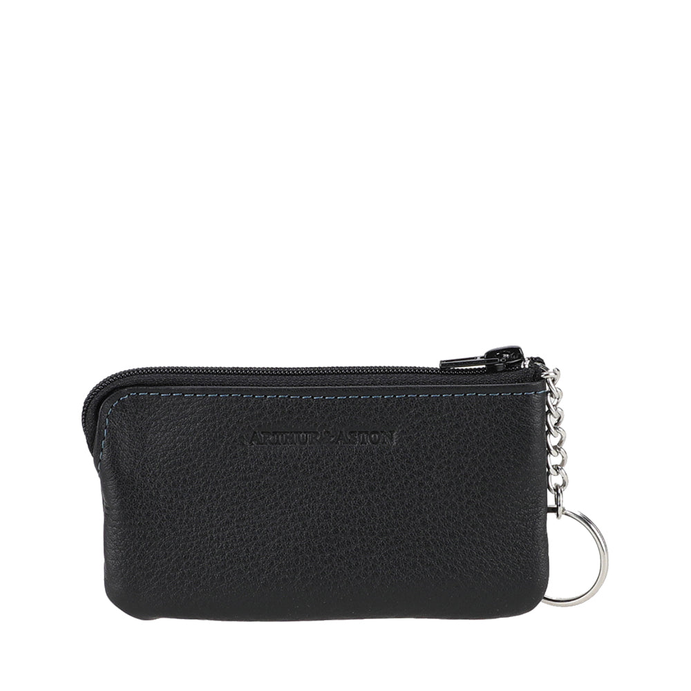 Small Angel Leather Zippered Coin Purse