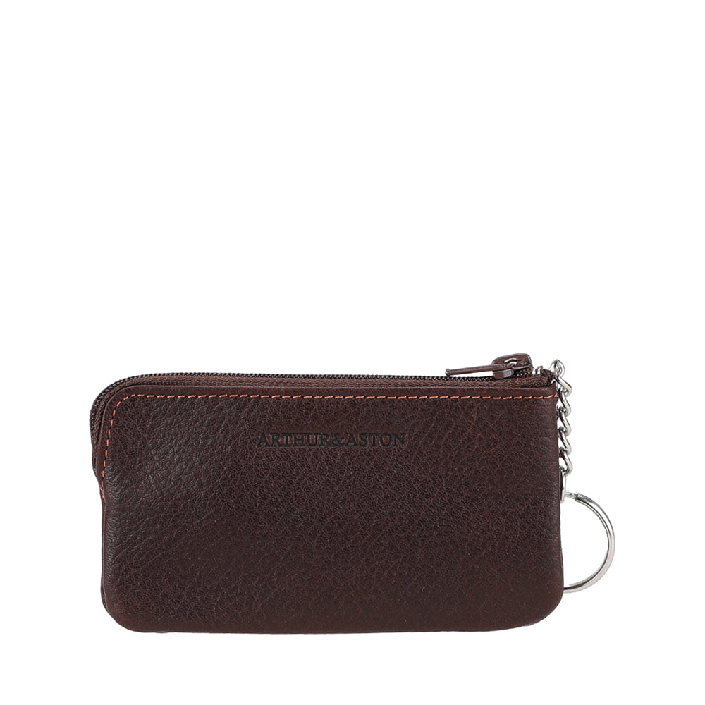 Small Angel Leather Zippered Coin Purse