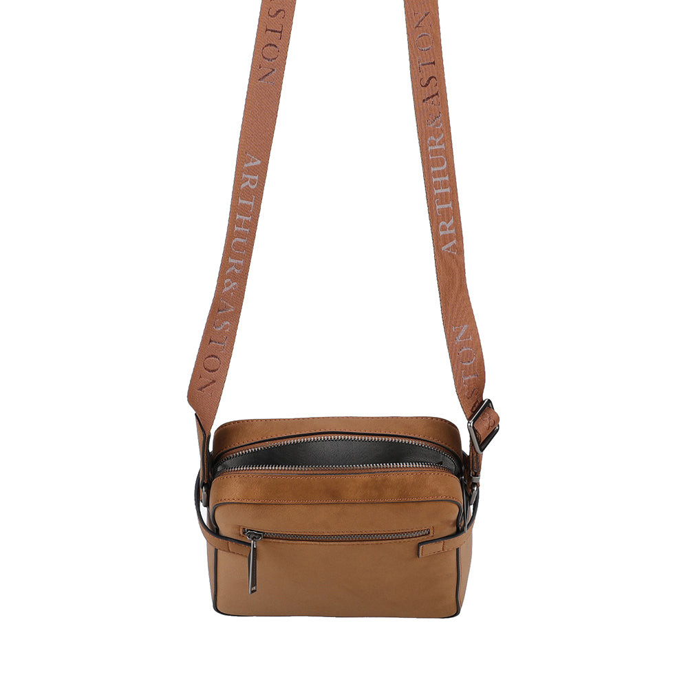 Sac Travers M Misha croûte de cuir