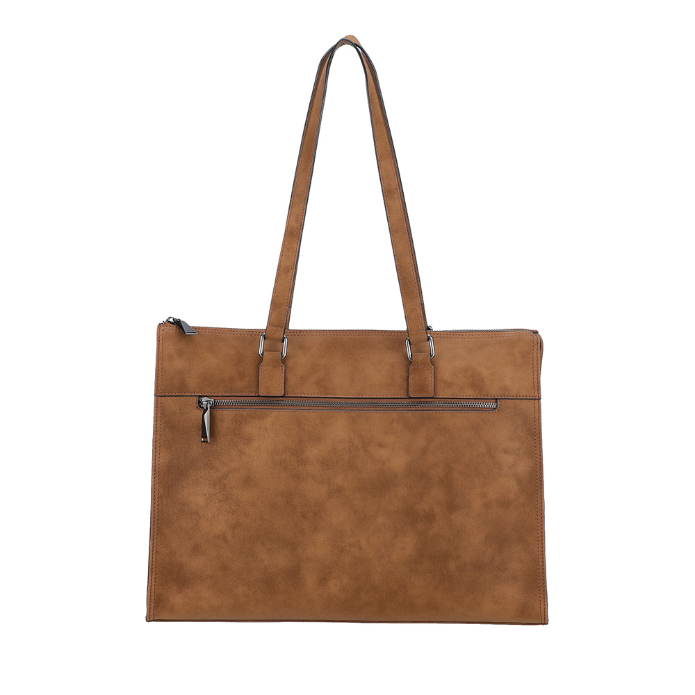 Sac épaule business Misha croûte de cuir