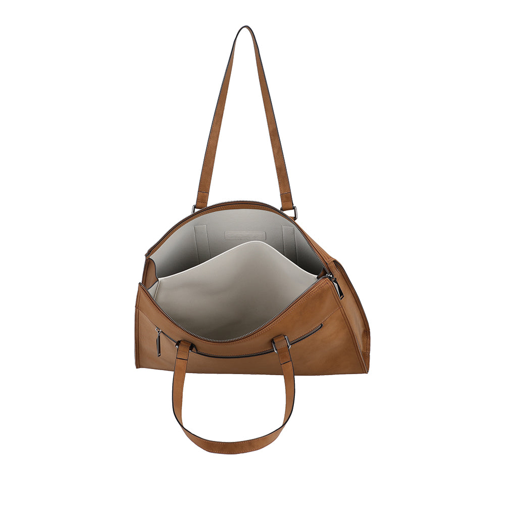 Sac épaule business Misha croûte de cuir