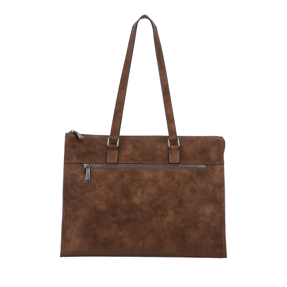 Sac épaule business Misha croûte de cuir