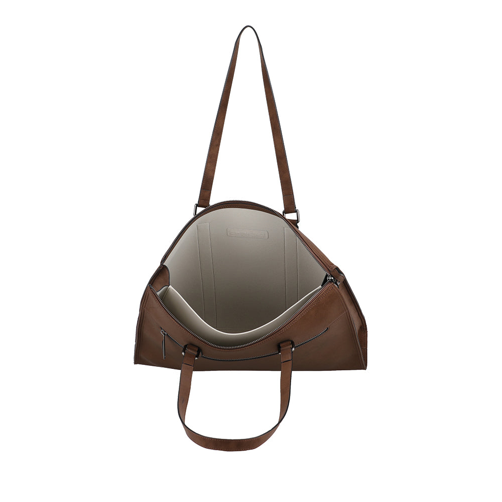 Sac épaule business Misha croûte de cuir