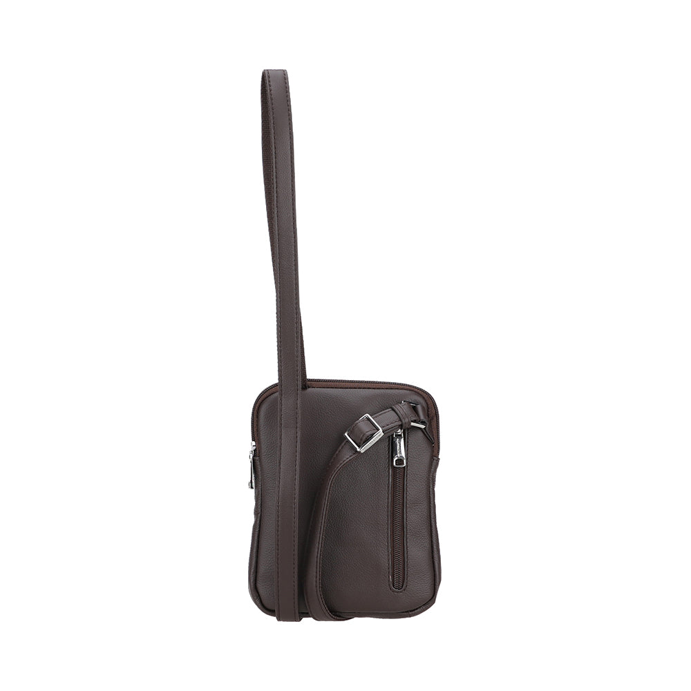 Body bag extra plat Siméon Cuir