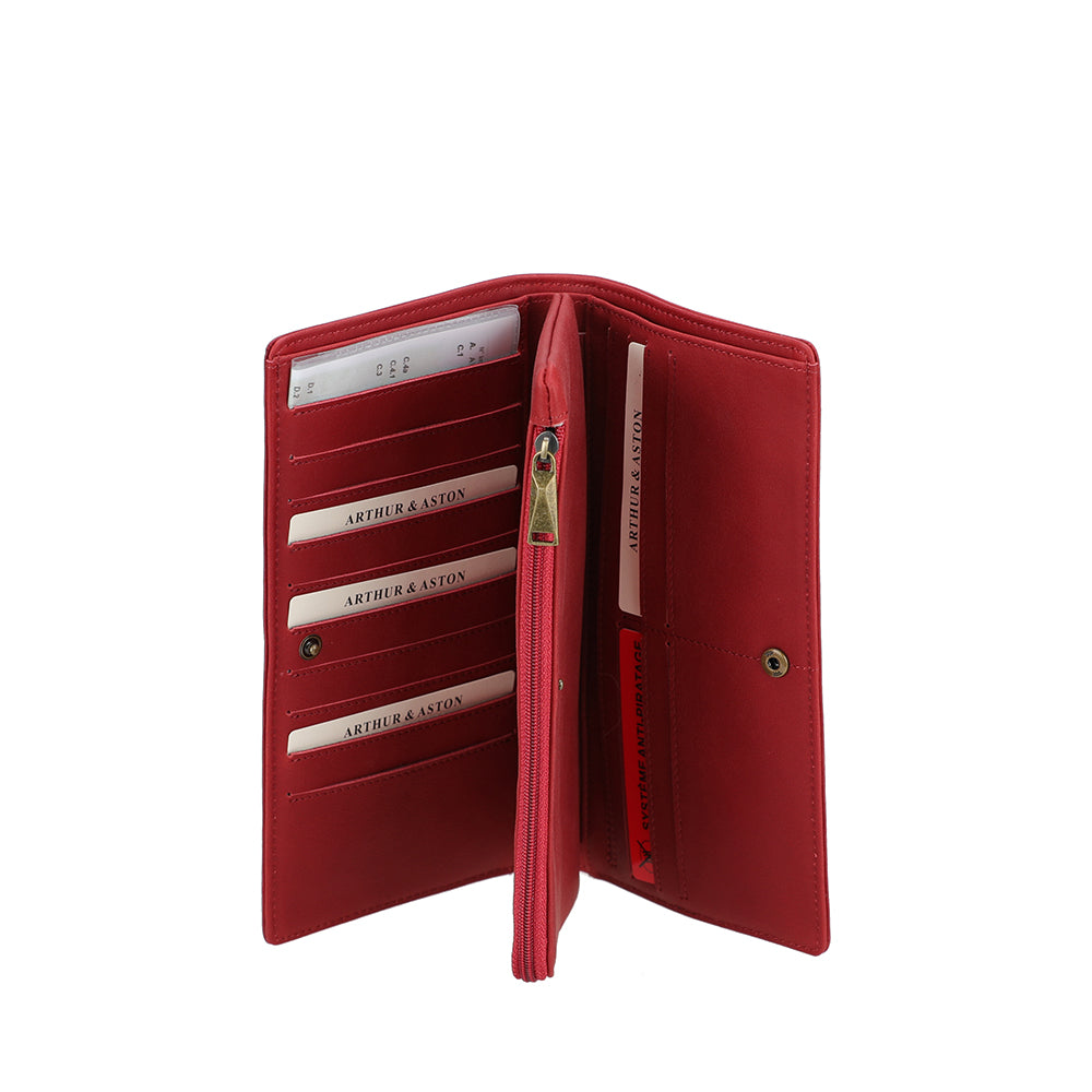 Portefeuille cuir grand modèle Maé