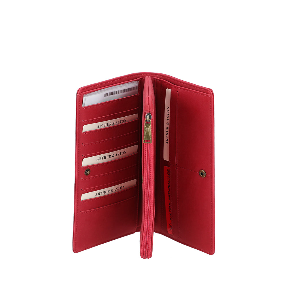 Portefeuille cuir grand modèle Maé