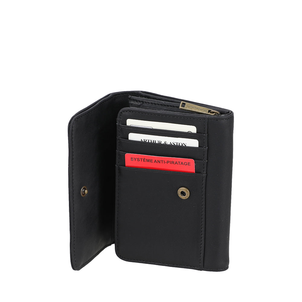 Porte-monnaie et cartes en cuir Maé
