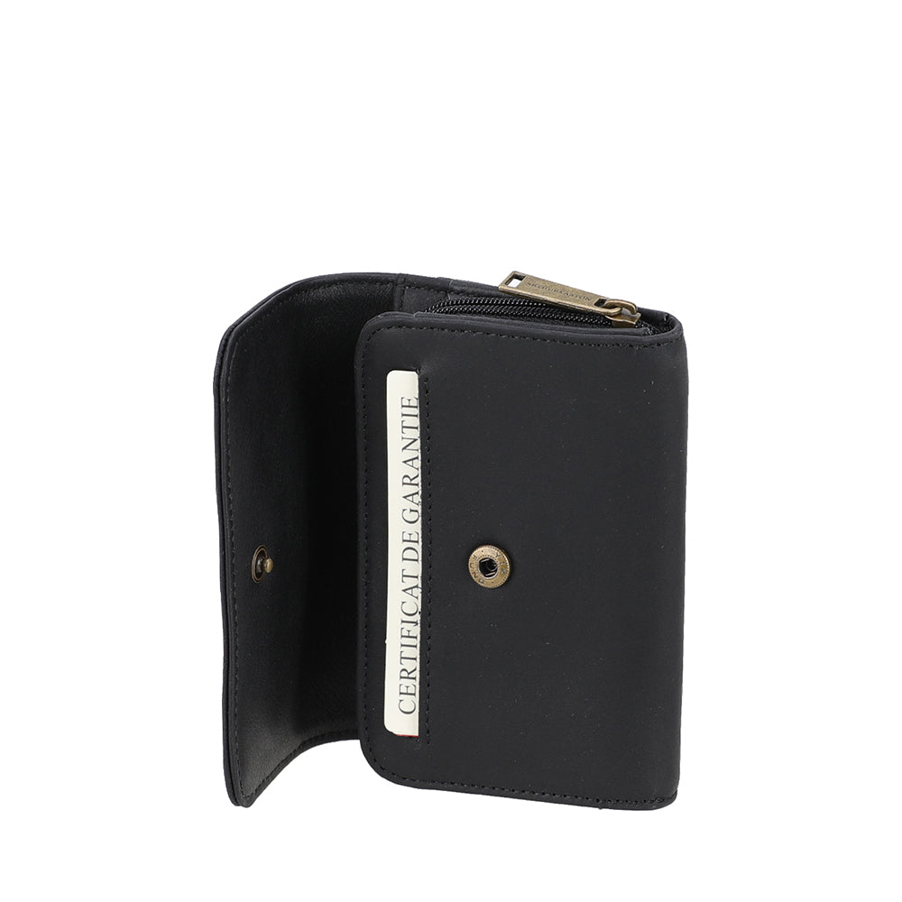 Petit Porte-monnaie pression Maé en cuir