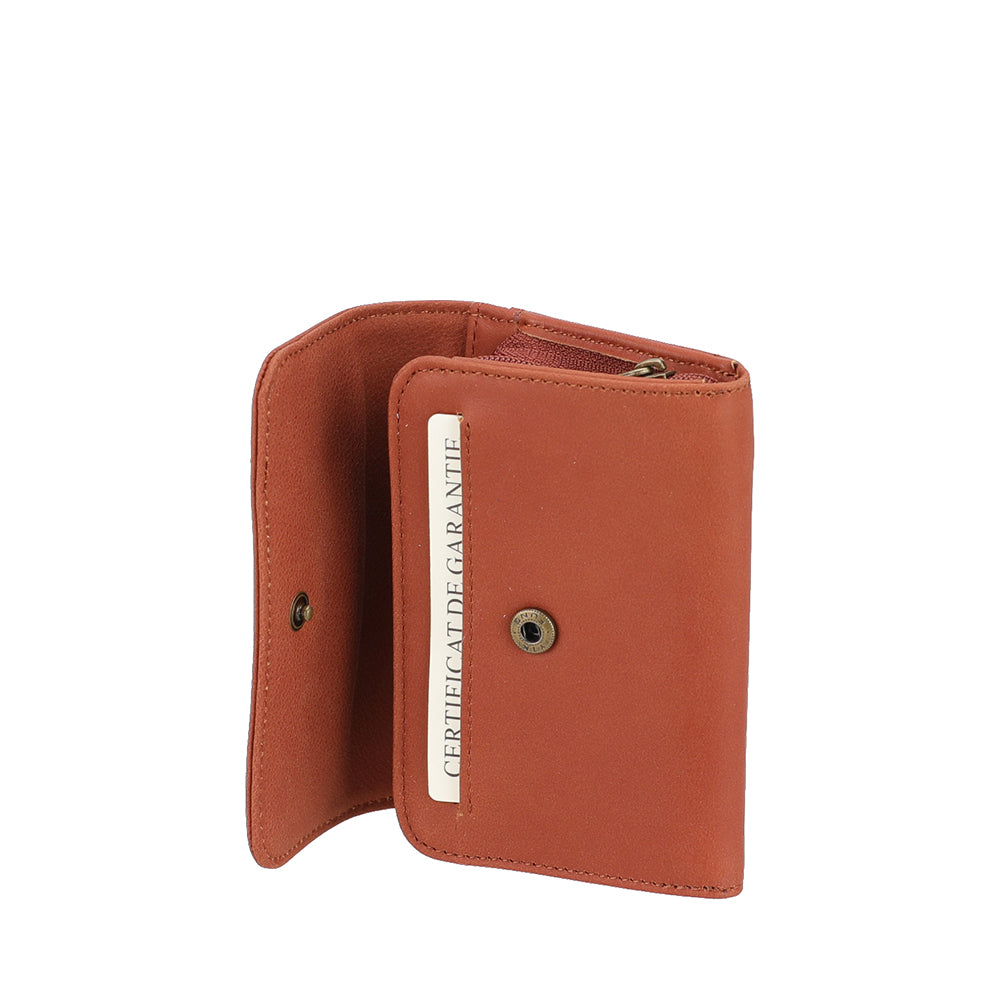 Petit Porte-monnaie pression Maé en cuir