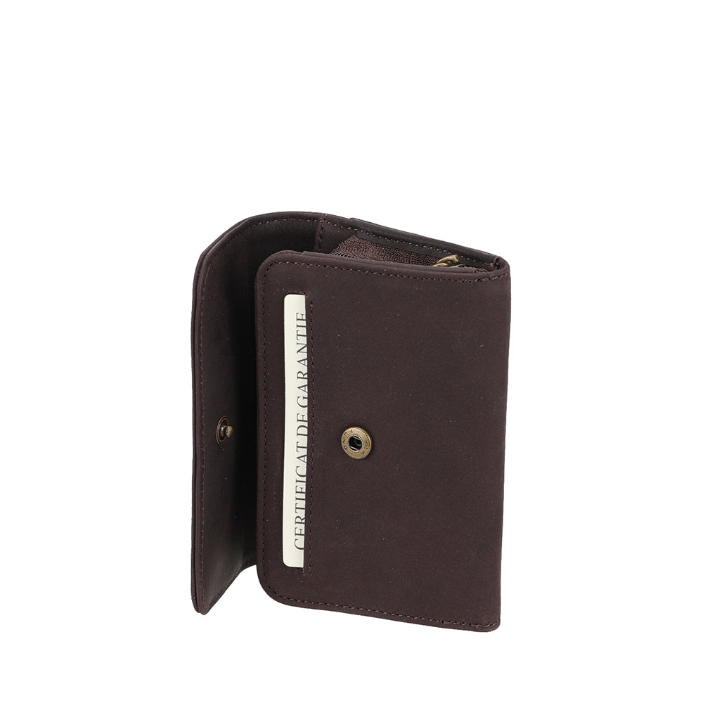 Petit Porte-monnaie pression Maé en cuir