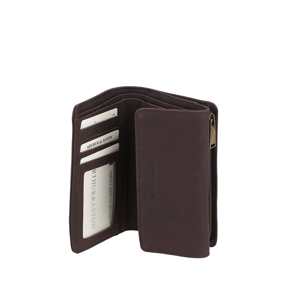 Portefeuille compact cuir Maé