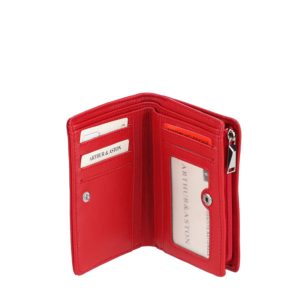Portefeuille Riley en cuir d'agneau