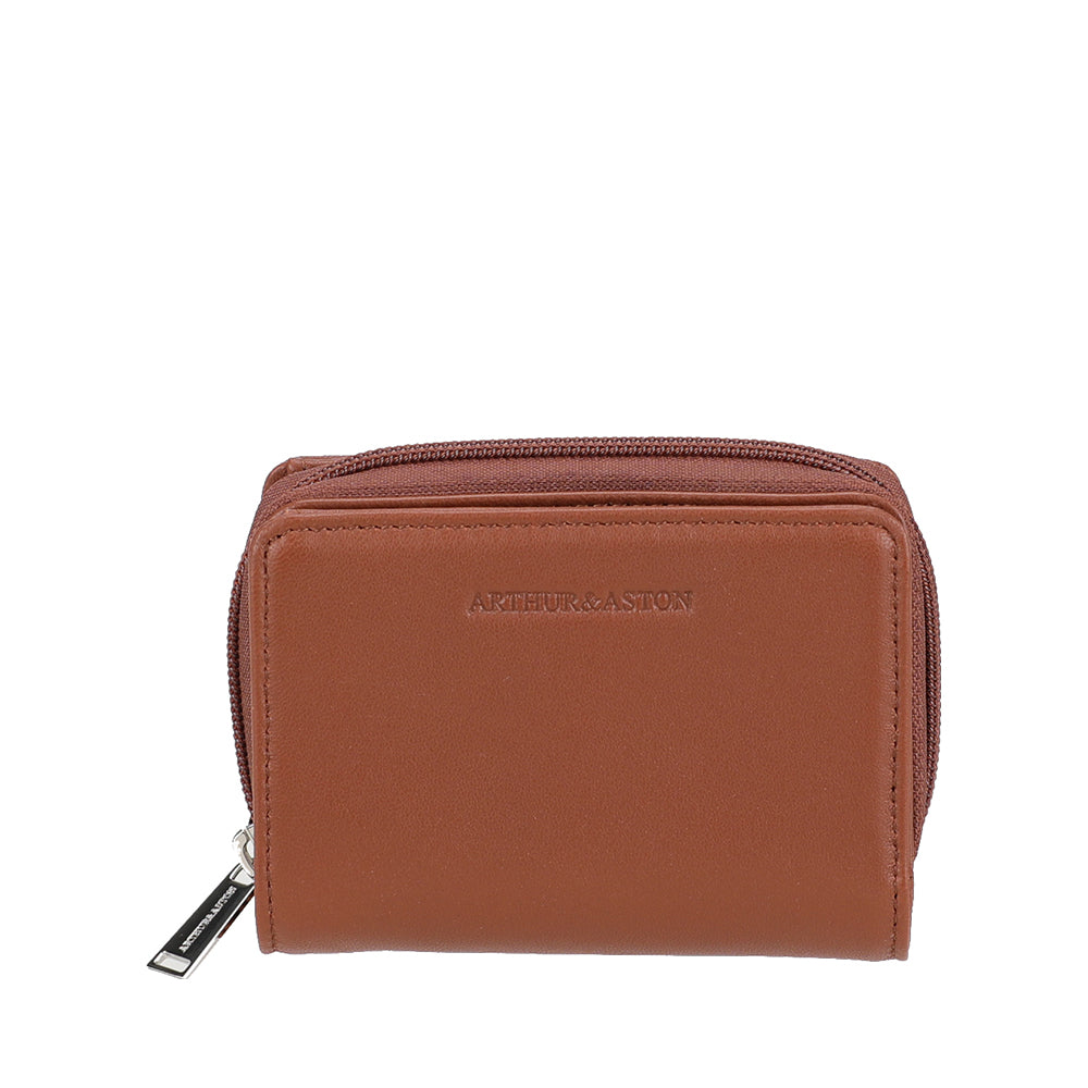Porte-monnaie et cartes cuir d'agneau Riley