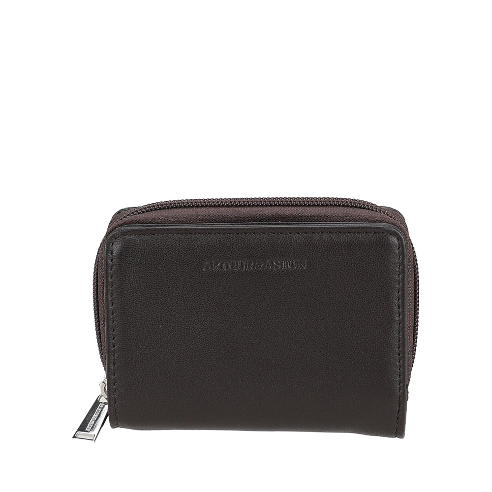 Porte-monnaie et cartes cuir d'agneau Riley