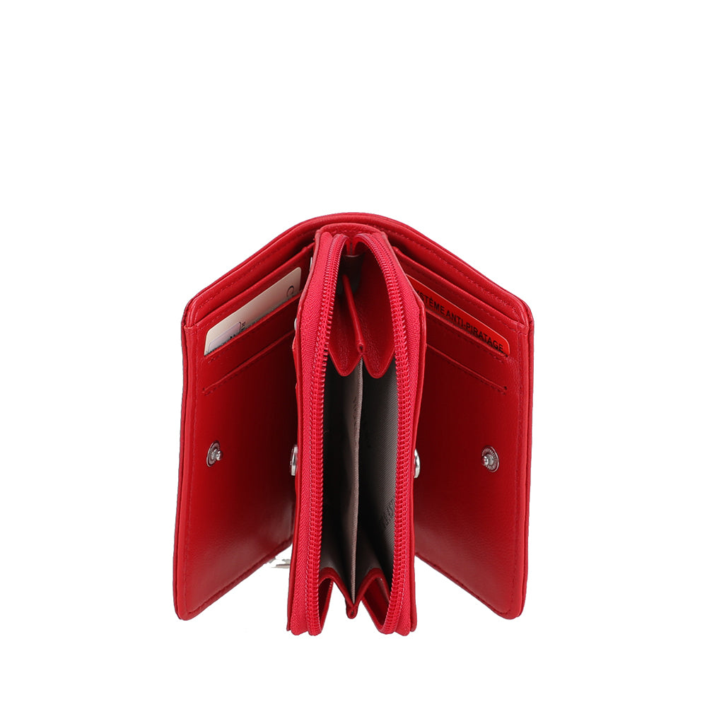 Porte-monnaie et cartes cuir d'agneau Riley