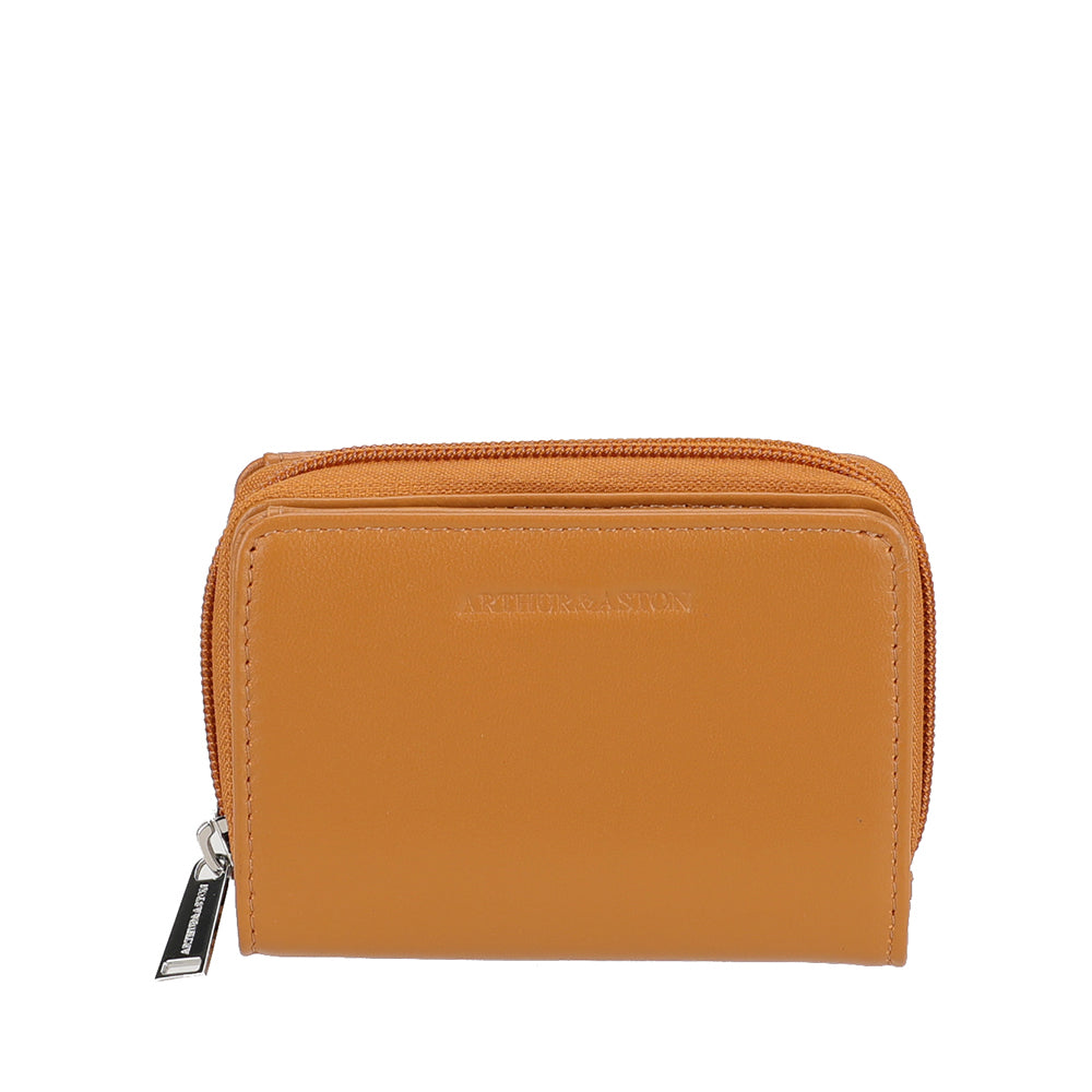 Porte-monnaie et cartes cuir d'agneau Riley