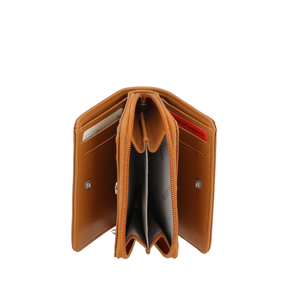 Porte-monnaie et cartes cuir d'agneau Riley