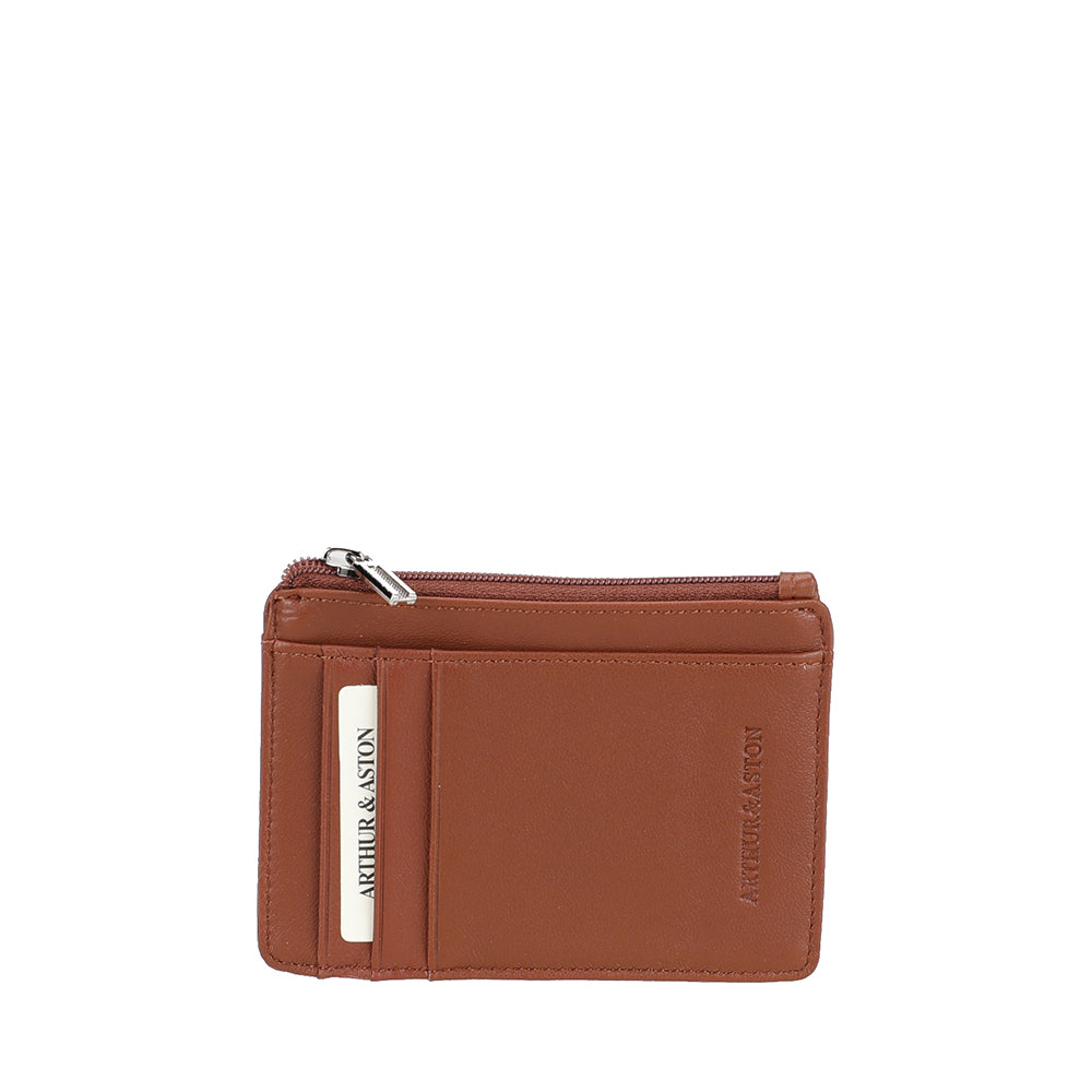 Petit Porte-cartes et monnaie Cuir Agneau Riley