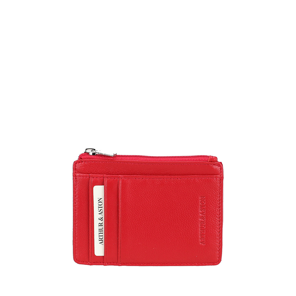 Petit Porte-cartes et monnaie Cuir Agneau Riley