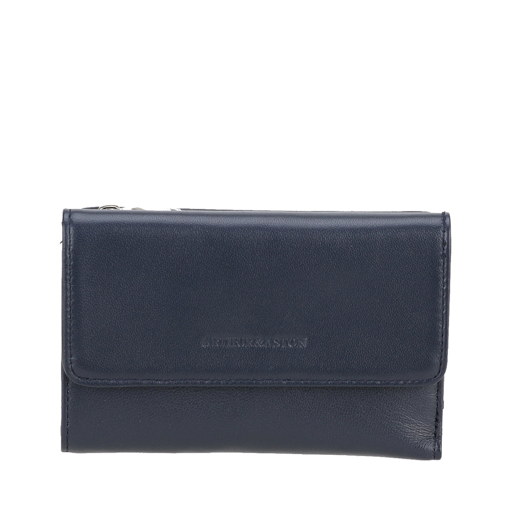 Portefeuille compact cuir agneau Riley