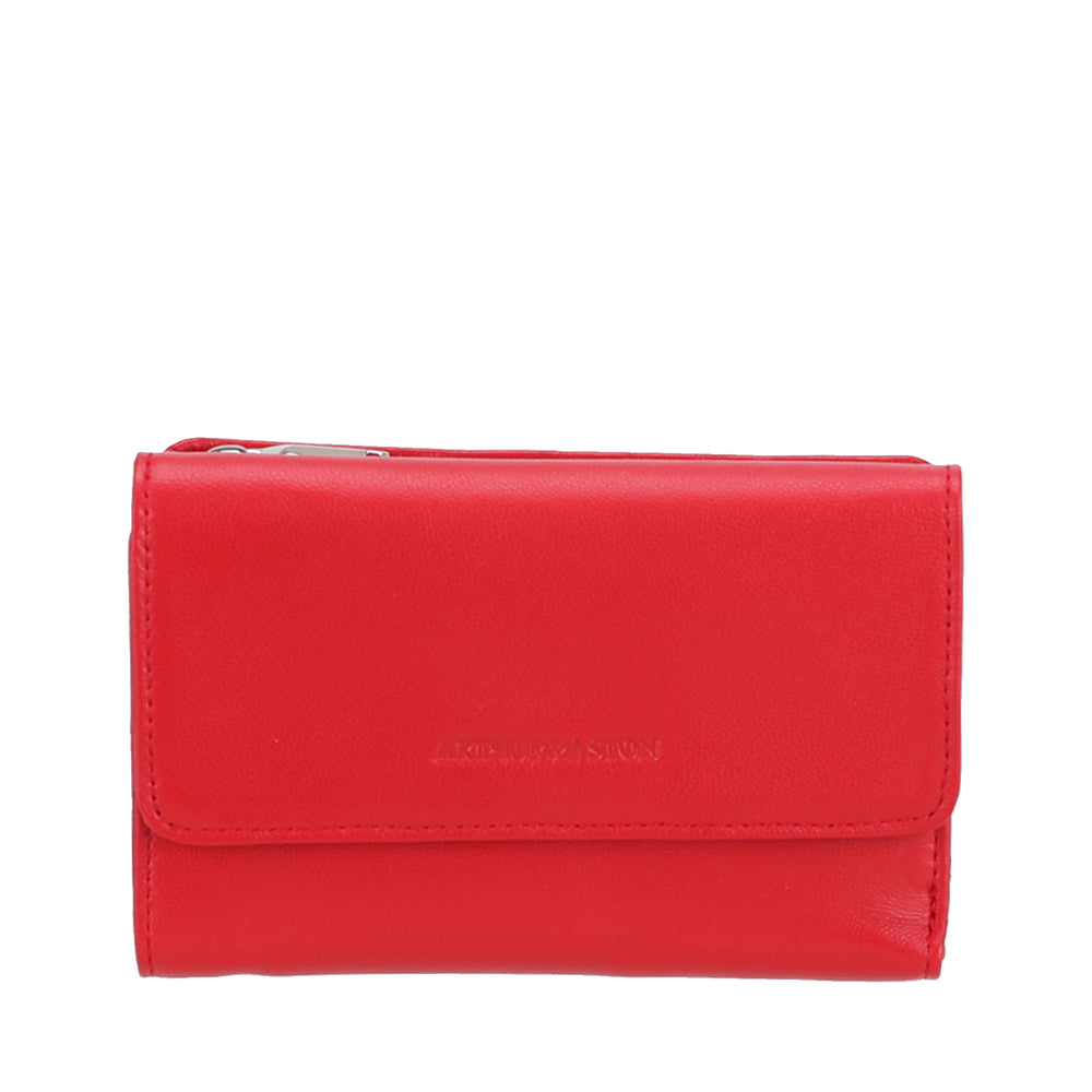 Portefeuille compact cuir agneau Riley