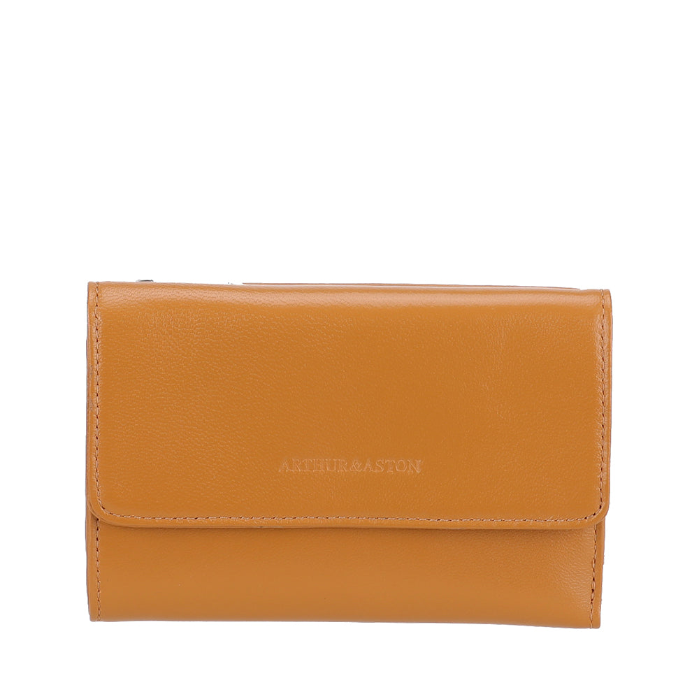 Portefeuille compact cuir agneau Riley