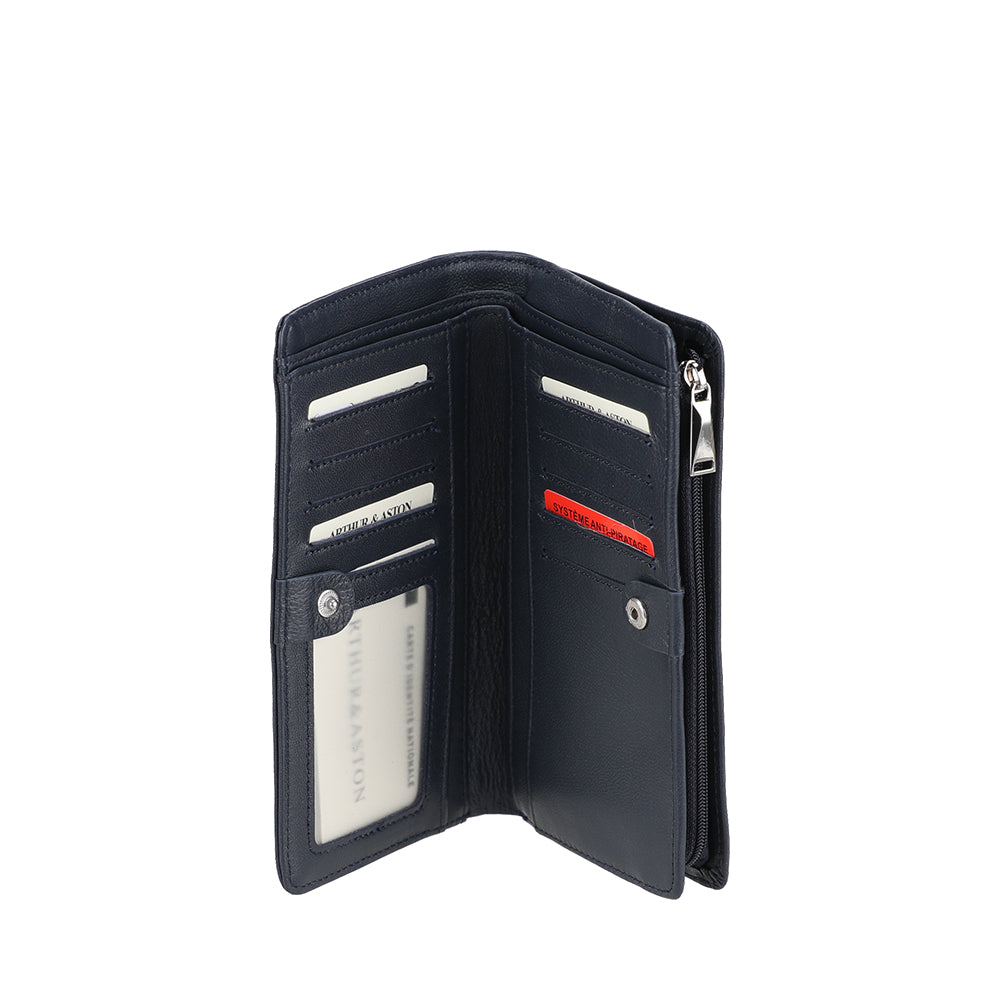 Grand Portefeuille cuir agneau Riley