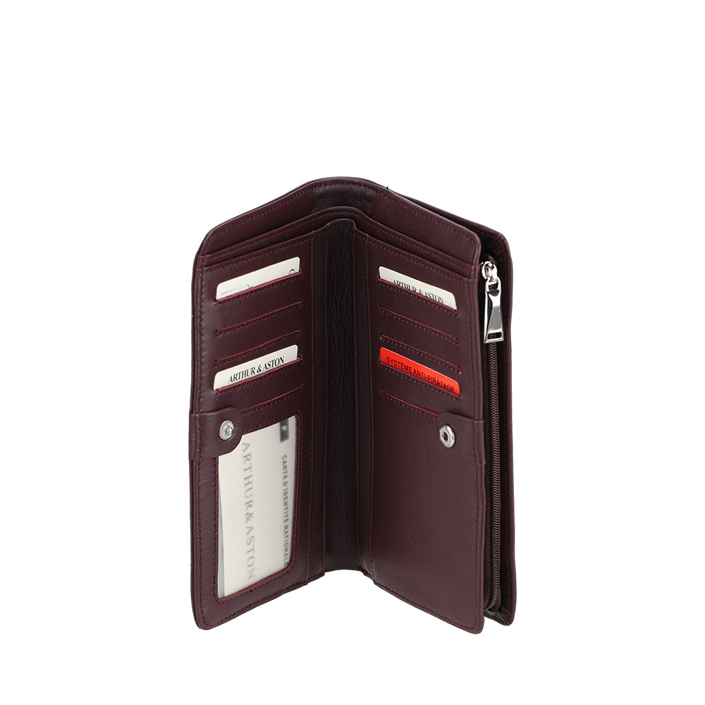 Grand Portefeuille cuir agneau Riley