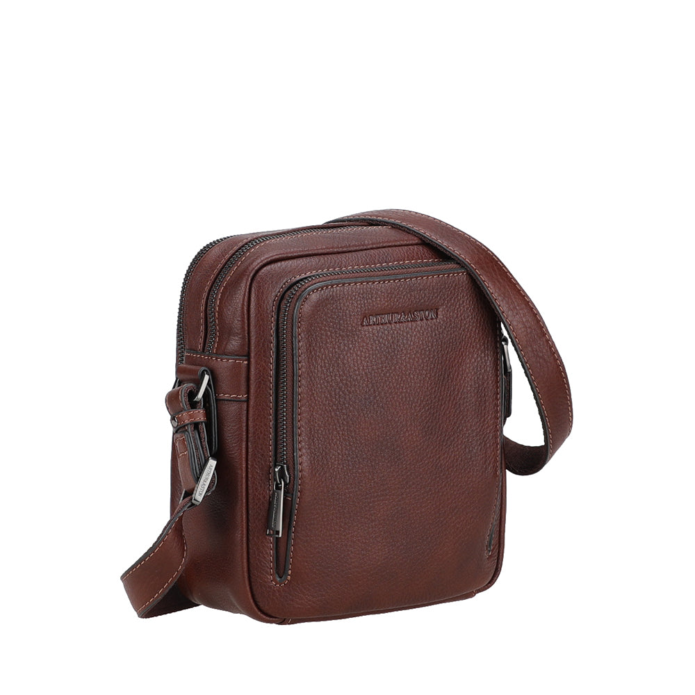 Grand sac travers 2 compartiments cuir Nairo