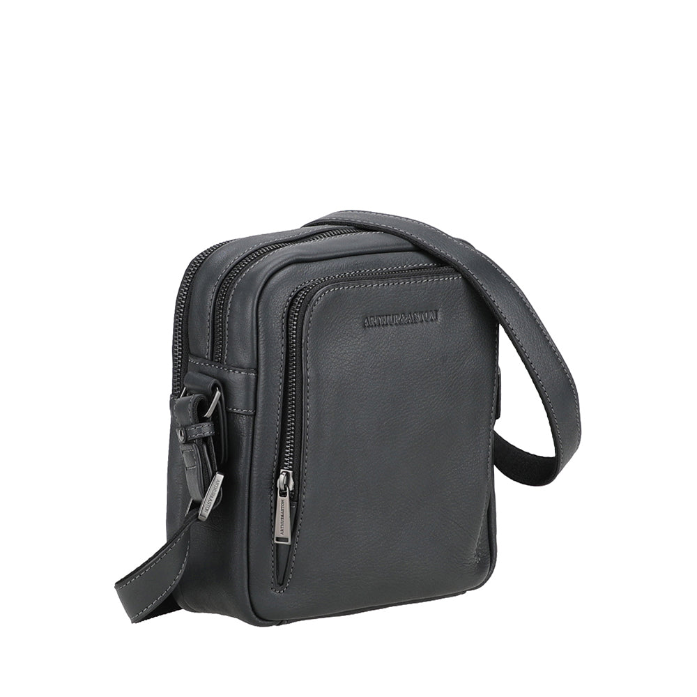 Grand sac travers 2 compartiments cuir Nairo