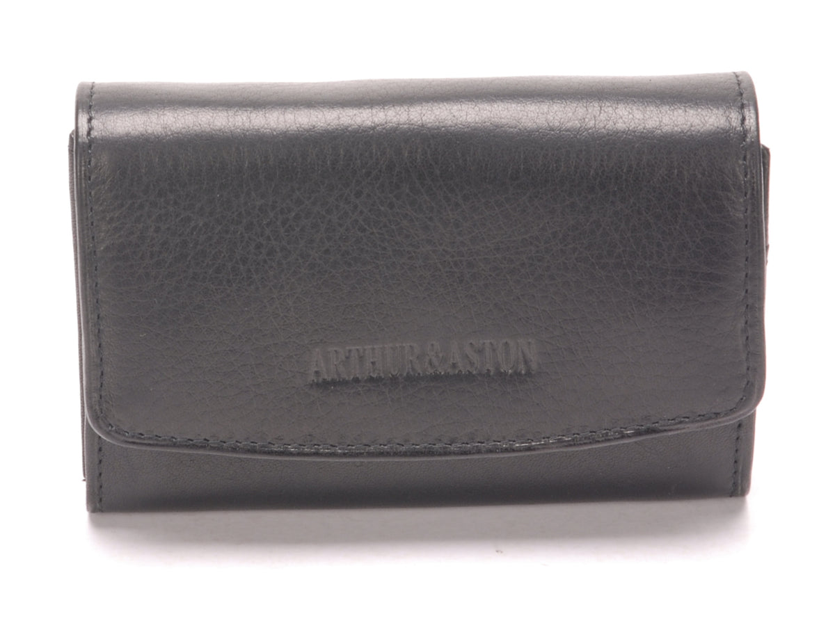 Porte monnaie et cartes cuir vachette plongé et doublure polyester