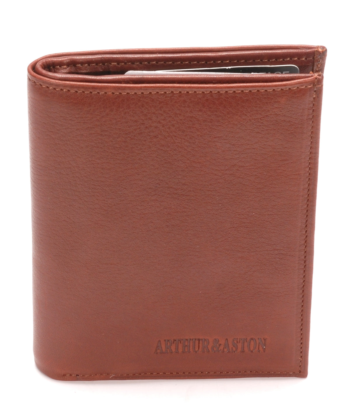 Portefeuille cuir vachette plongé et doublure polyester