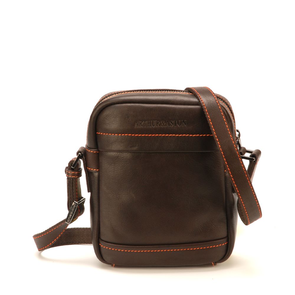 Sac travers Pablo en cuir plongé