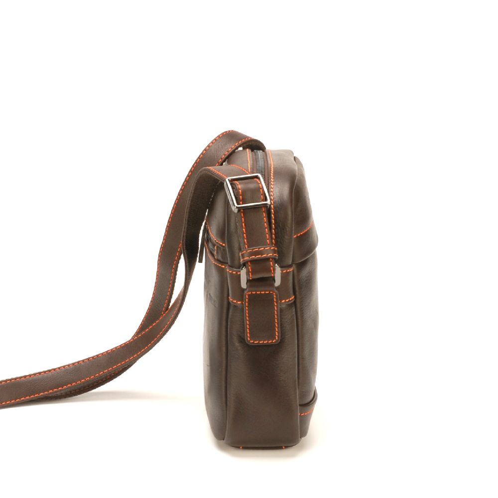 Sac travers Pablo en cuir plongé