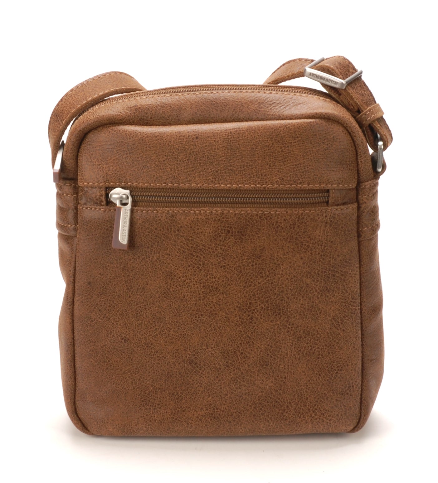 Cristiano destroyed leather crossbody bag